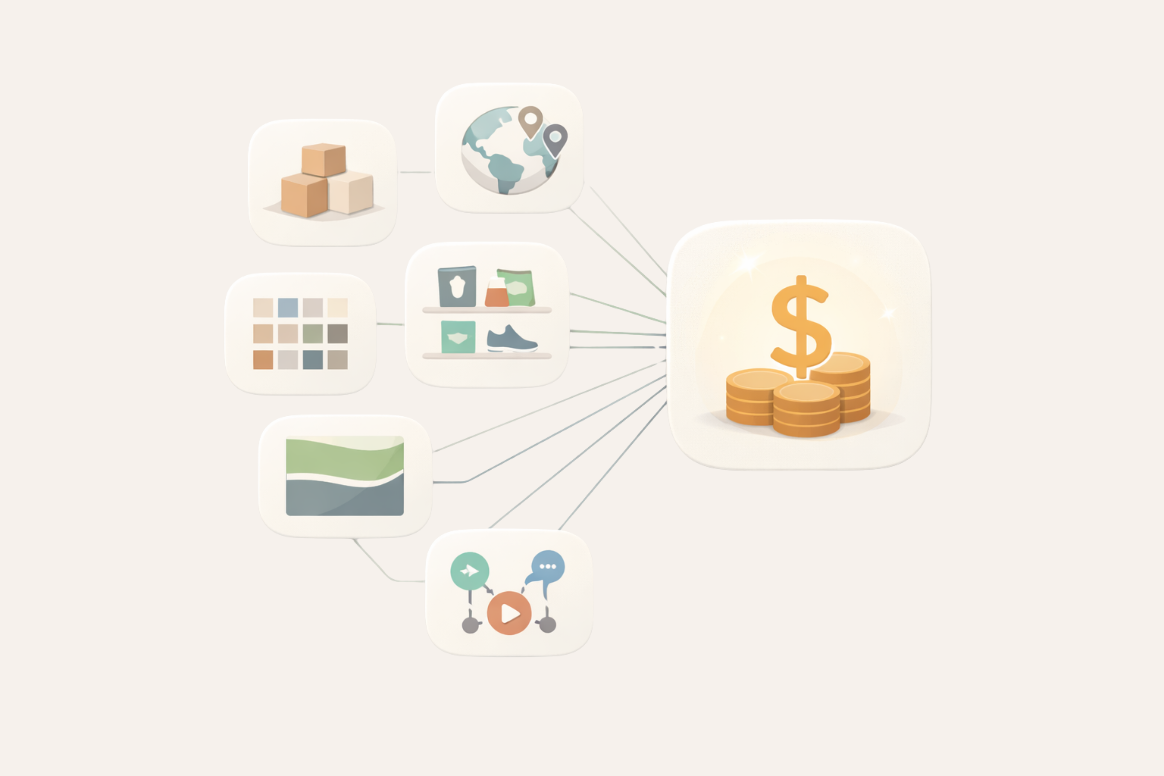 Commerce illustration for operating signals that drive performance and prioritisation.