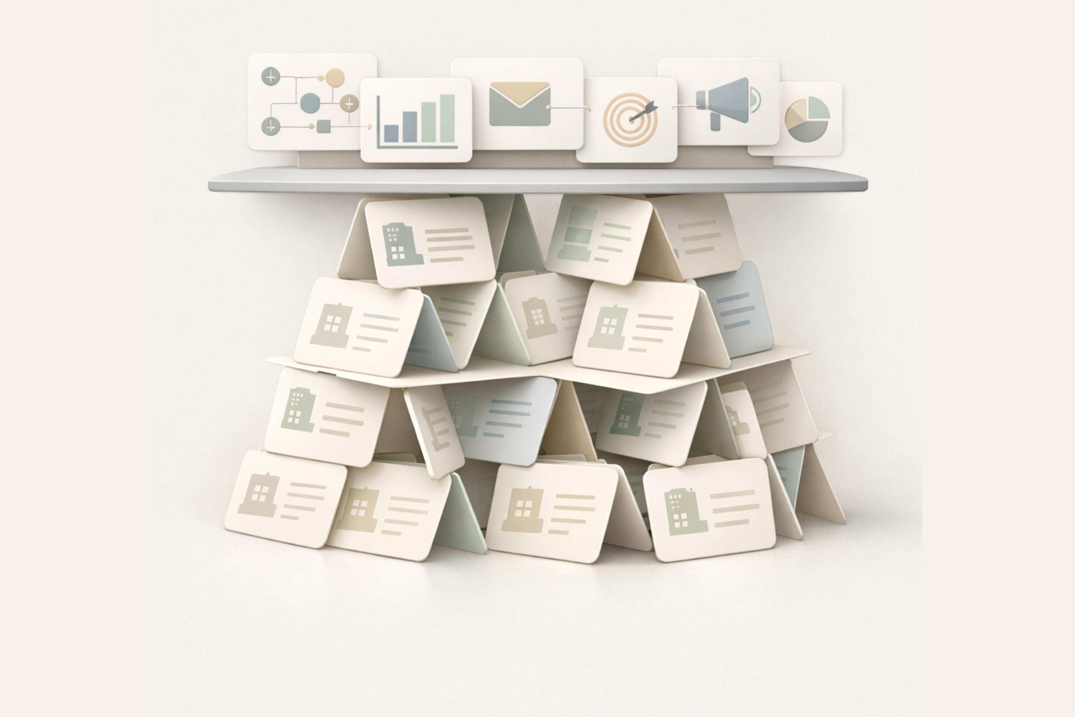 Marketing illustration for wasted spend caused by low quality company data.