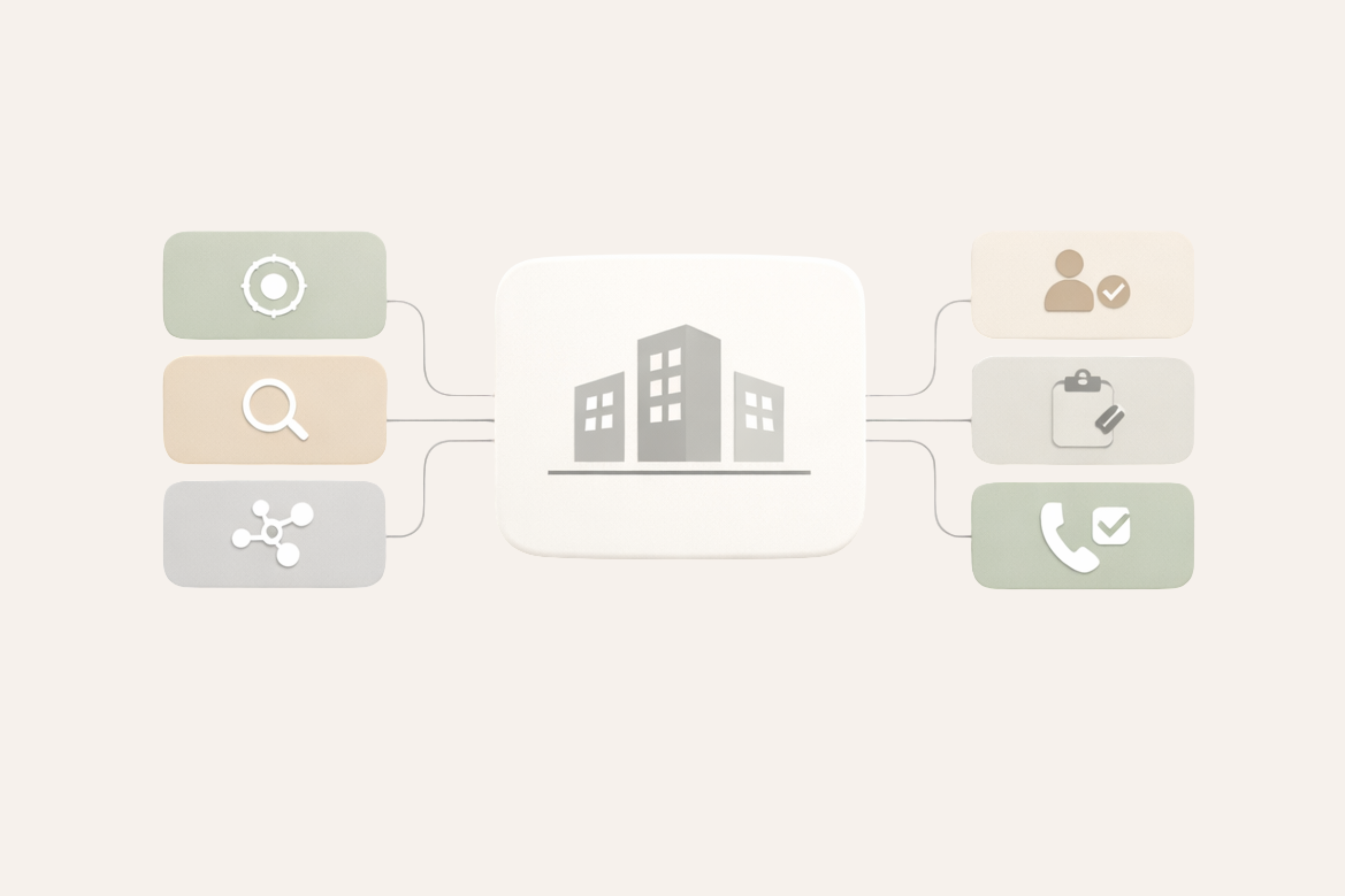 Marketing illustration for revenue alignment across marketing, sales, and GTM Ops.
